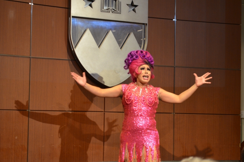 Lady Quesa'Dilla performing at the 4th annual Jose Esteban Munoz Lecture
